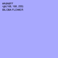 #A8A8FF - Biloba Flower Color Image